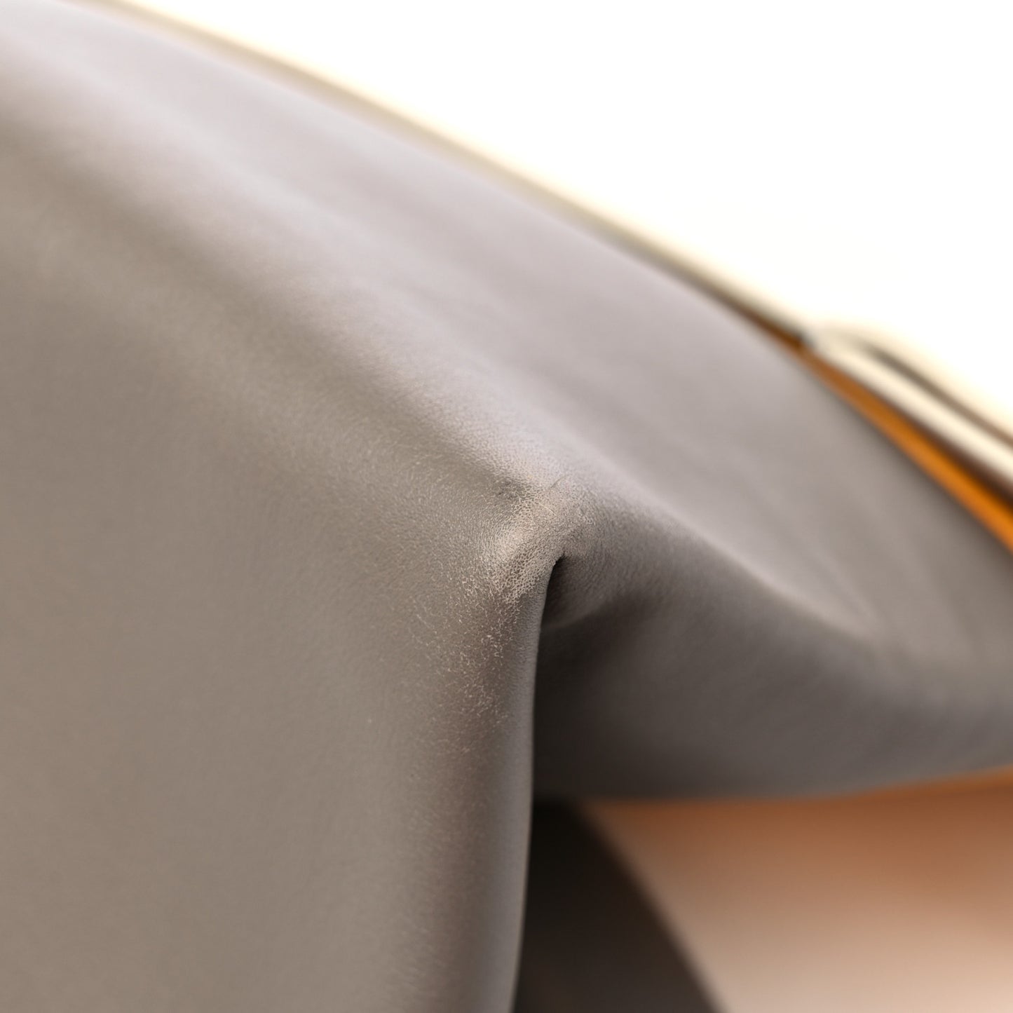 Smooth Calfskin Tri-Color All Soft Shoulder Bag White