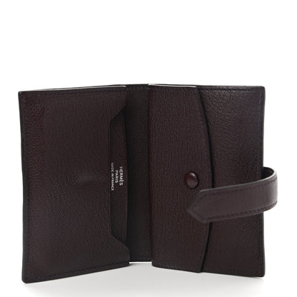Hermes Chevre Mysore Mini Bearn Wallet Rouge H 5 of 8