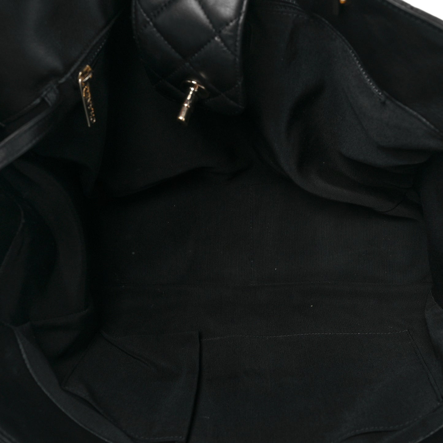 Calfskin Quilted Timeless Tote Black