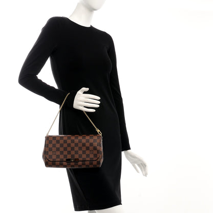 Louis Vuitton Damier Ebene Favorite MM 3 of 8