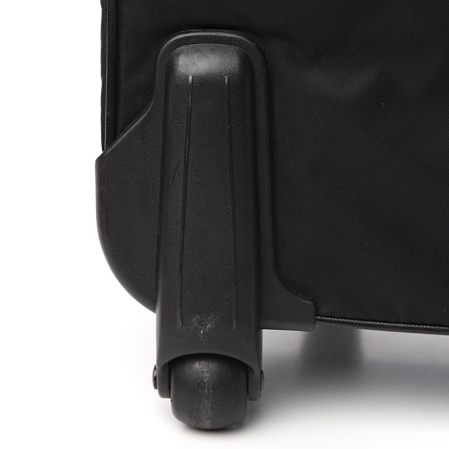 Prada Tessuto Nylon Saffiano Trolley Luggage Black 10 of 11