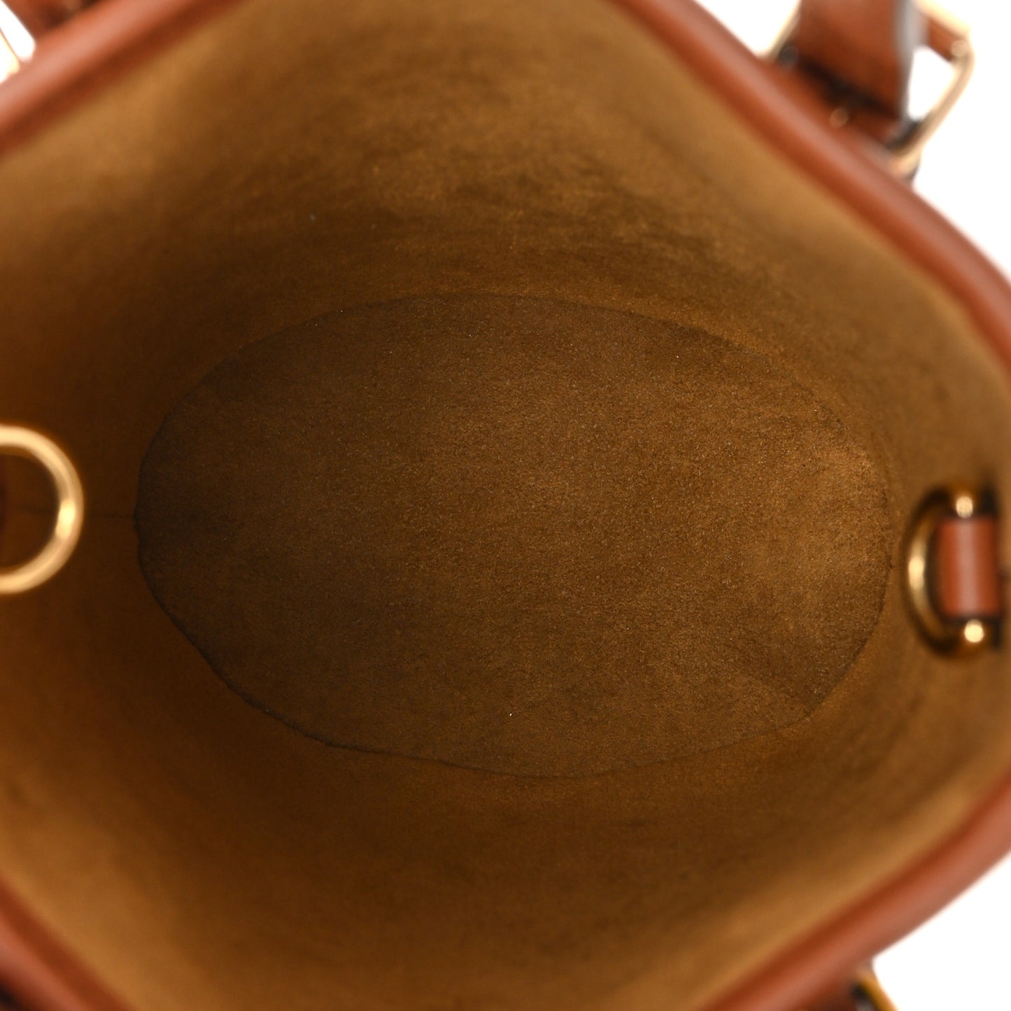 Metallic Monogram LV Garden Nano Bucket Bag Gold