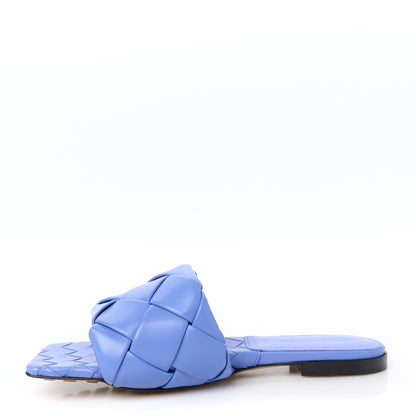 Bottega Veneta Nappa Maxi Intrecciato Lido Flat Sandals 39 Indigo 1 of 9