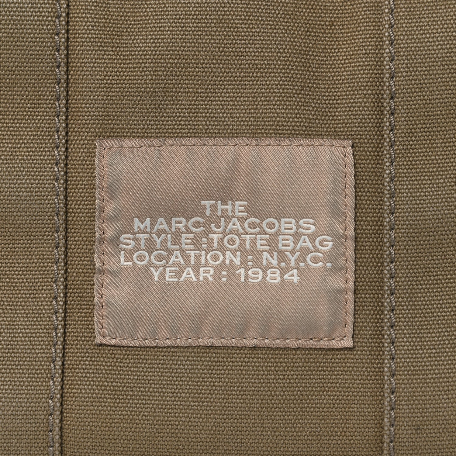 Marc Jacobs Cotton Canvas Small The Traveler Tote Bag Slate Green 7 of 11