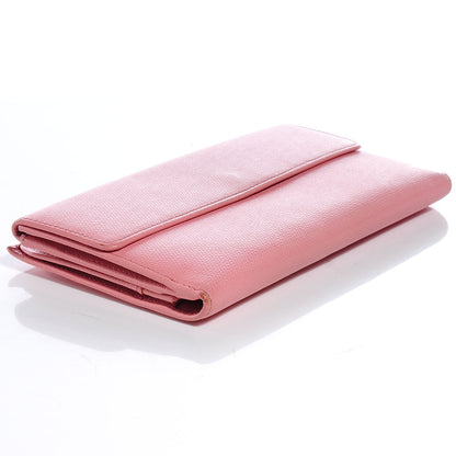 Chanel Leather Clutch Wallet Pink 4 of 8