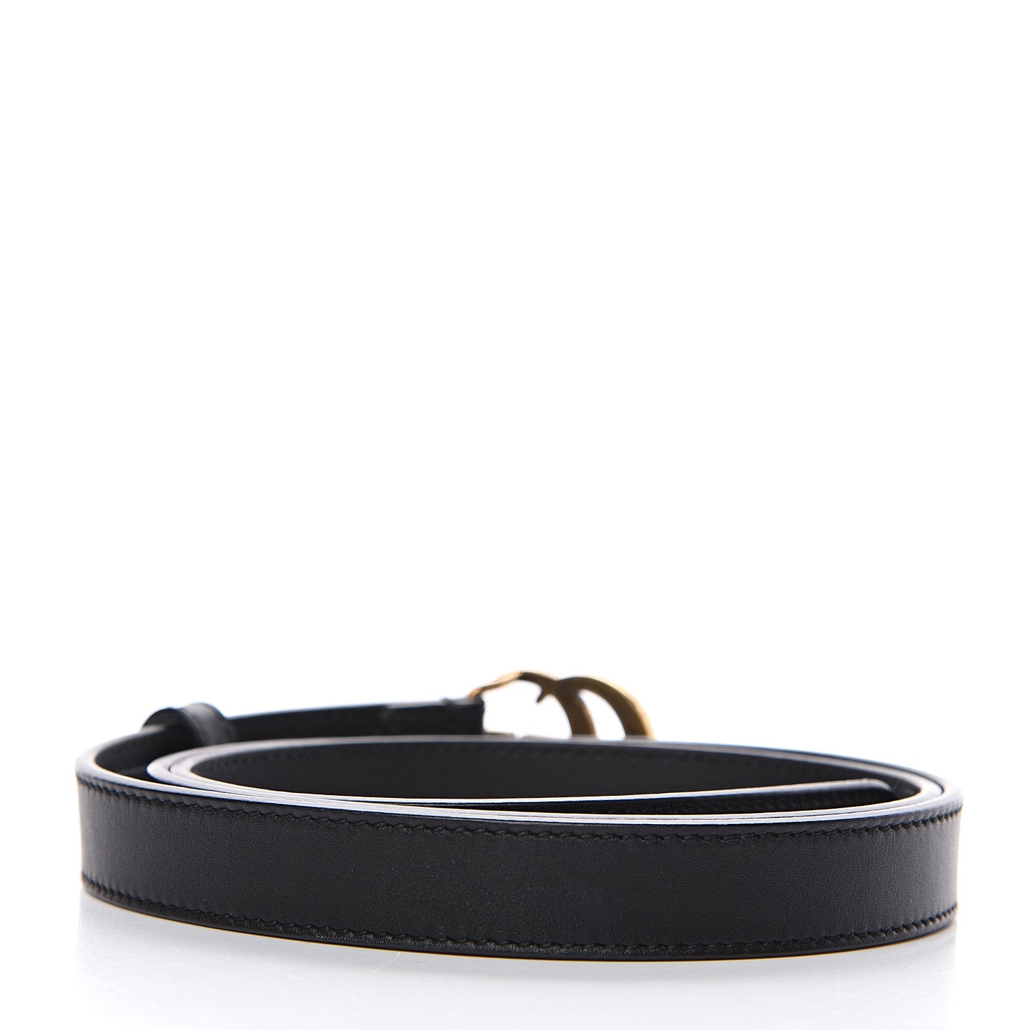 Gucci Calfskin Double G 20mm Belt 90 36 Black 2 of 4