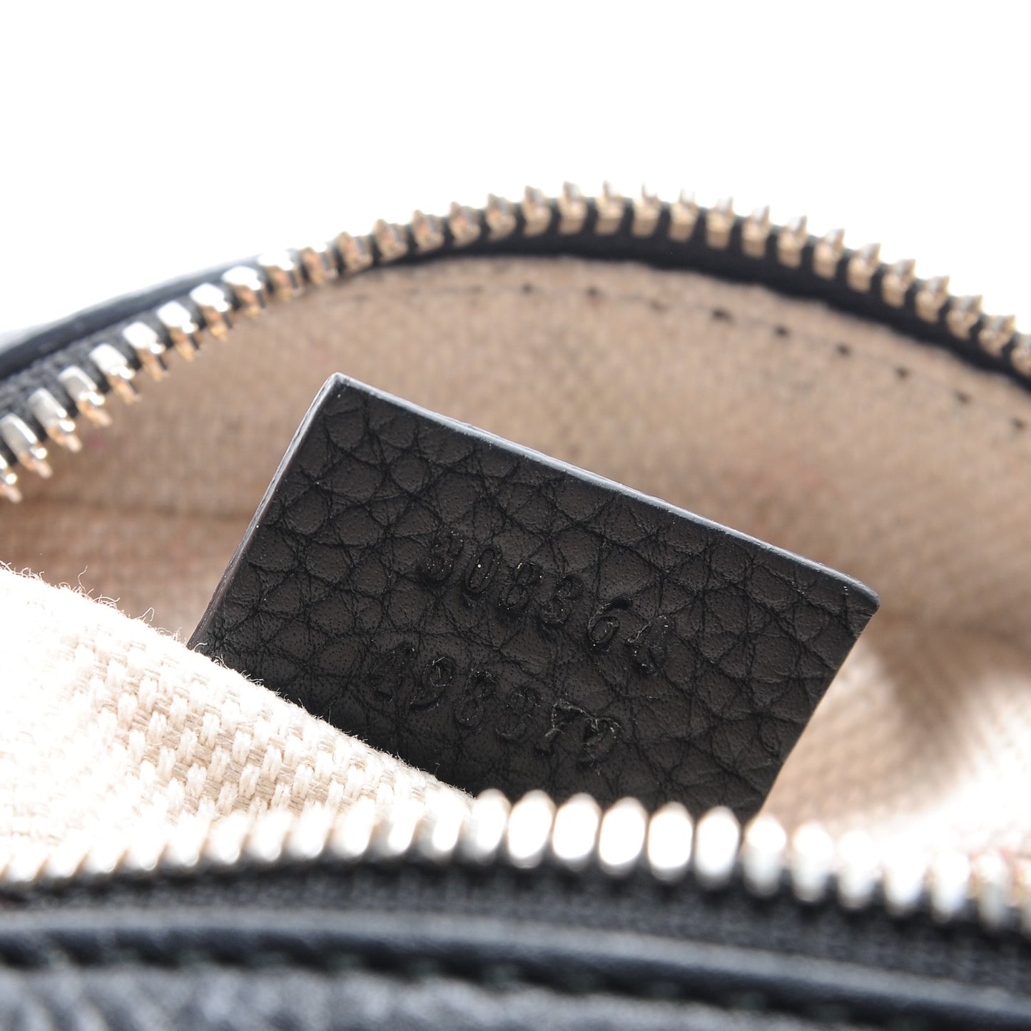 Pebbled Calfskin Small Soho Disco Bag Black