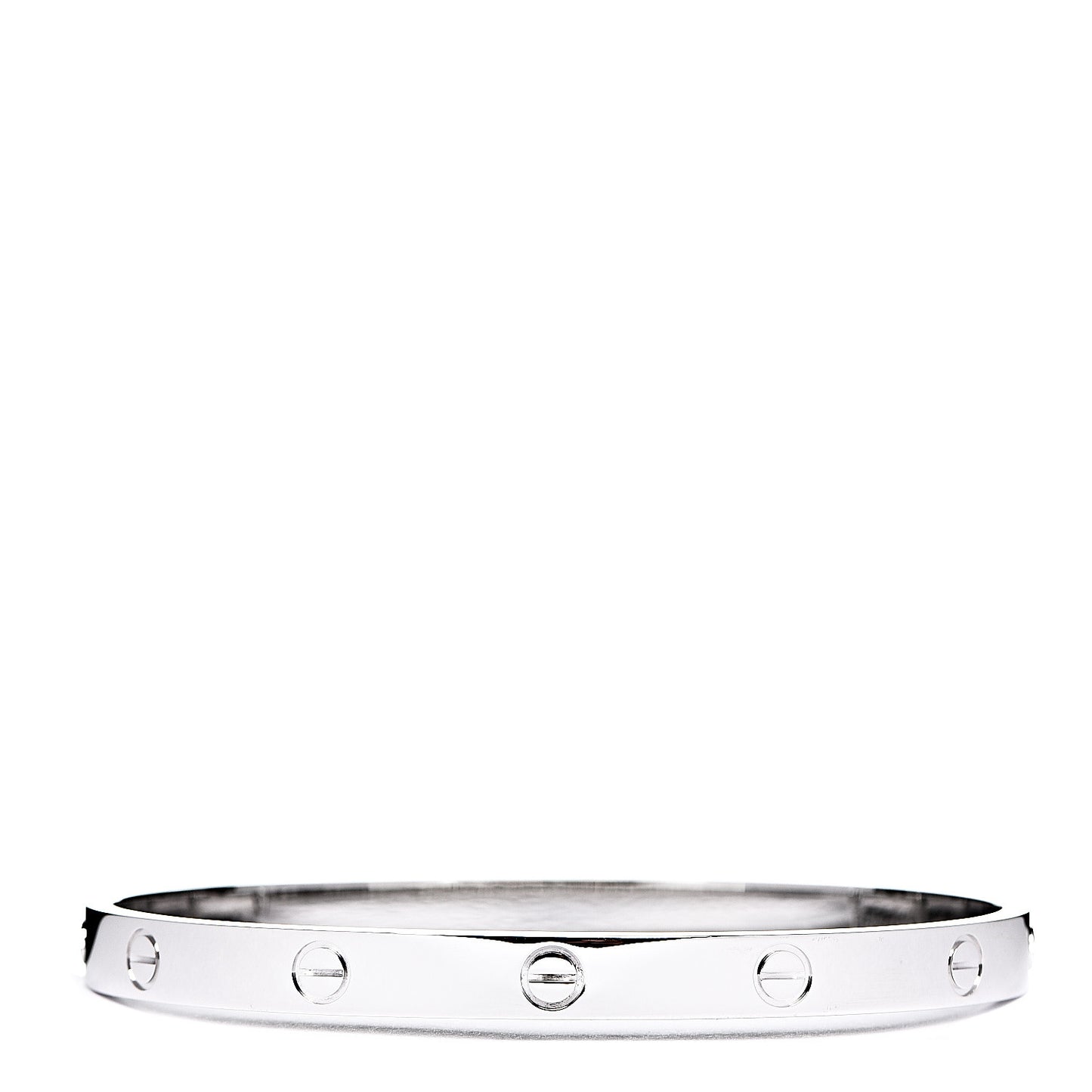 18K White Gold LOVE Bracelet 19