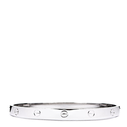 Cartier 18K White Gold LOVE Bracelet 19 2 of 6
