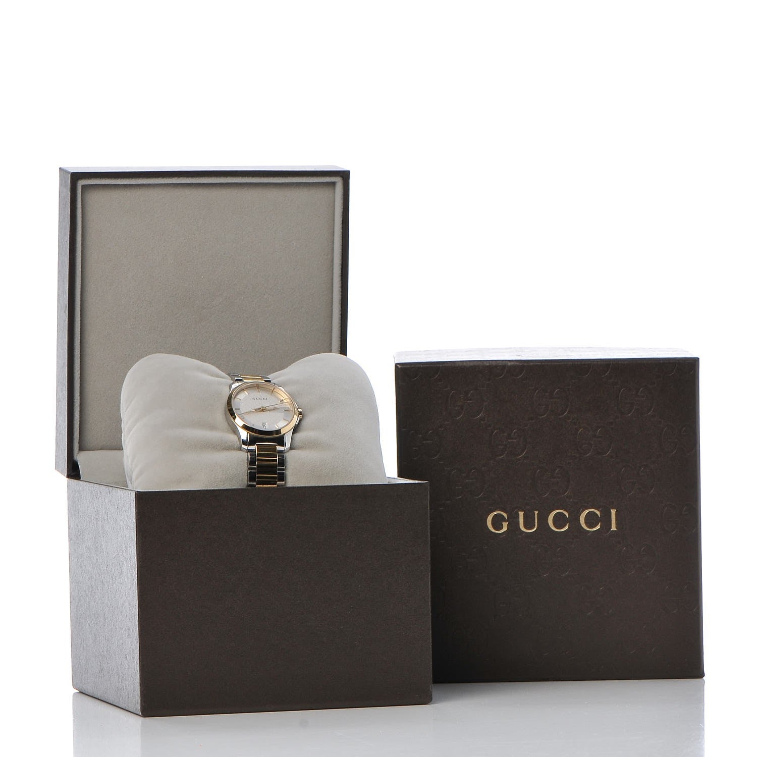 Gucci Stainless Steel 28mm G-Timeless Two Tone Quartz Watch 7 of 9