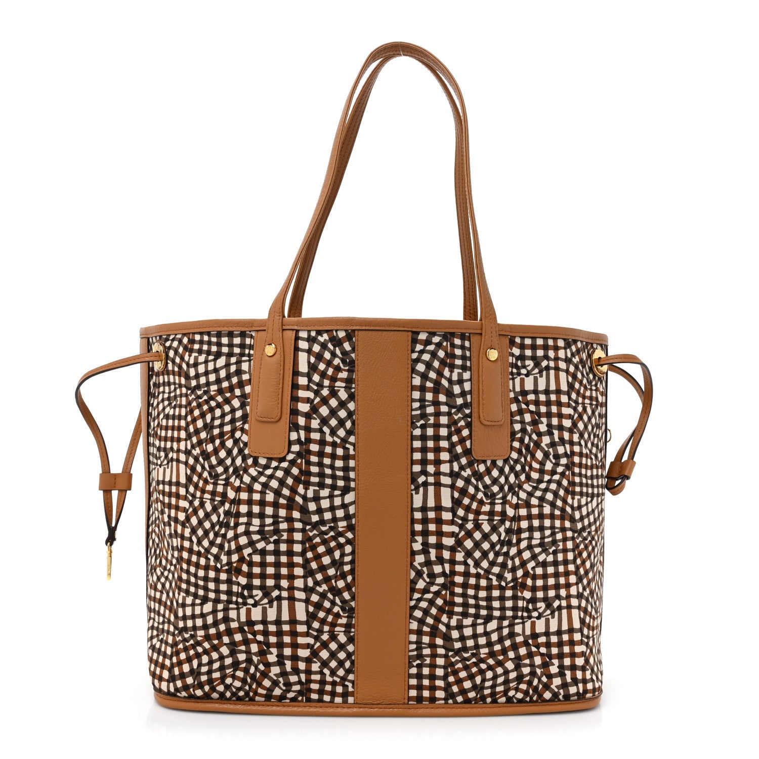 MCM Visetos Medium Liz Reversible Shopper Tote Cognac 4 of 16