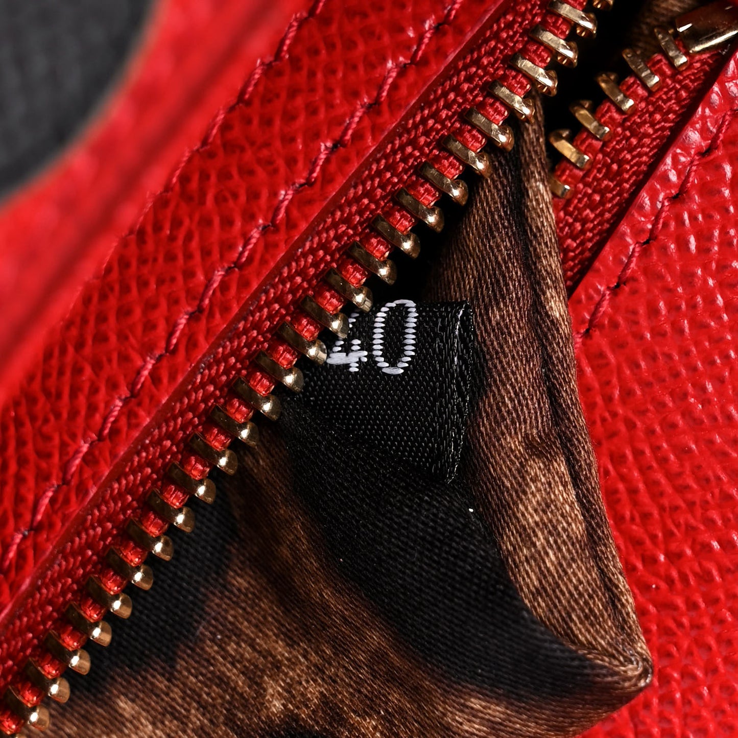 Dauphine Studded Medium DG Family Patch Miss Sicily Satchel Red