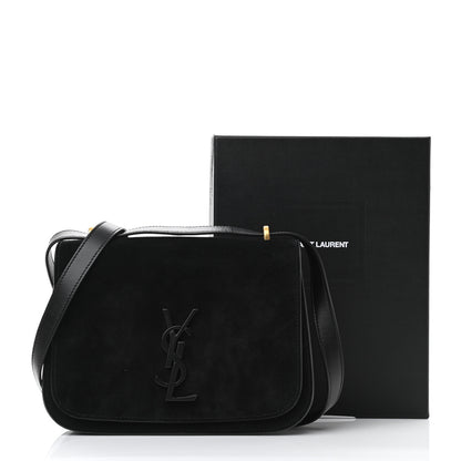 Saint Laurent Suede Small Spontini Saddle Bag Black 10 of 10