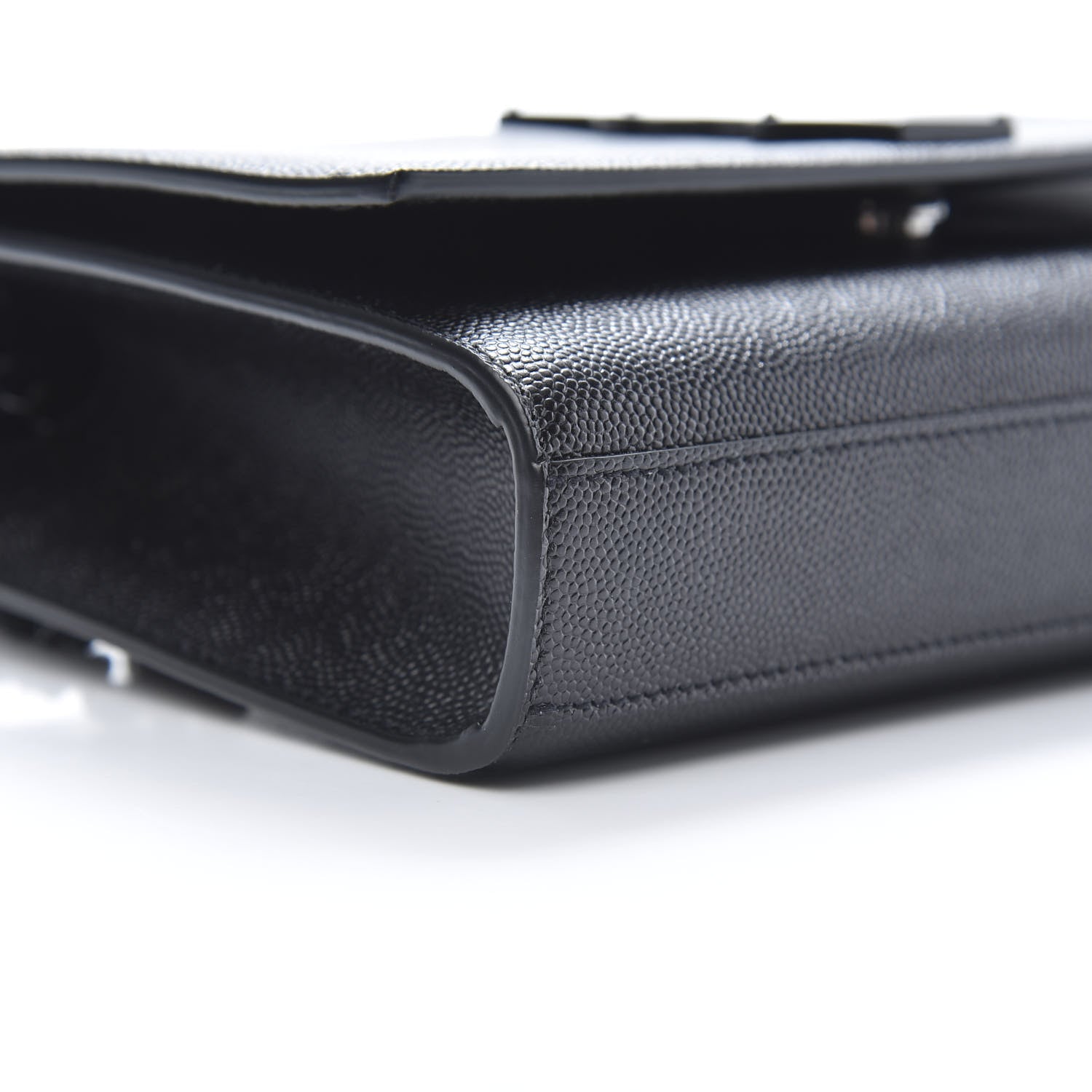 Saint Laurent Grain De Poudre Small Monogram Kate Satchel Black 9 of 11