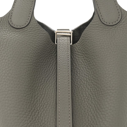 Hermes Taurillon Clemence Picotin Lock 18 PM Gris Meyer 8 of 10