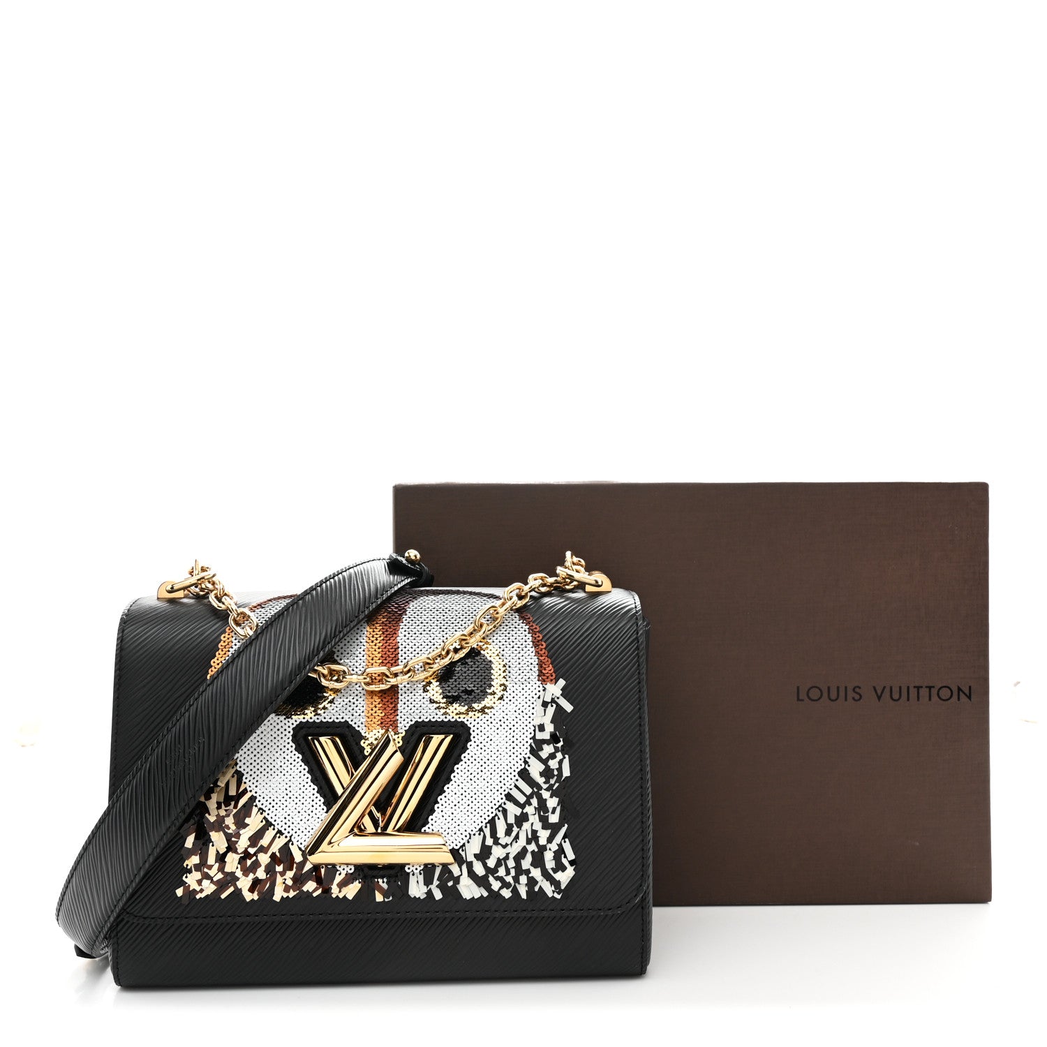 Louis Vuitton Epi Sequins Twist Shoulder Bag MM Black 12 of 12