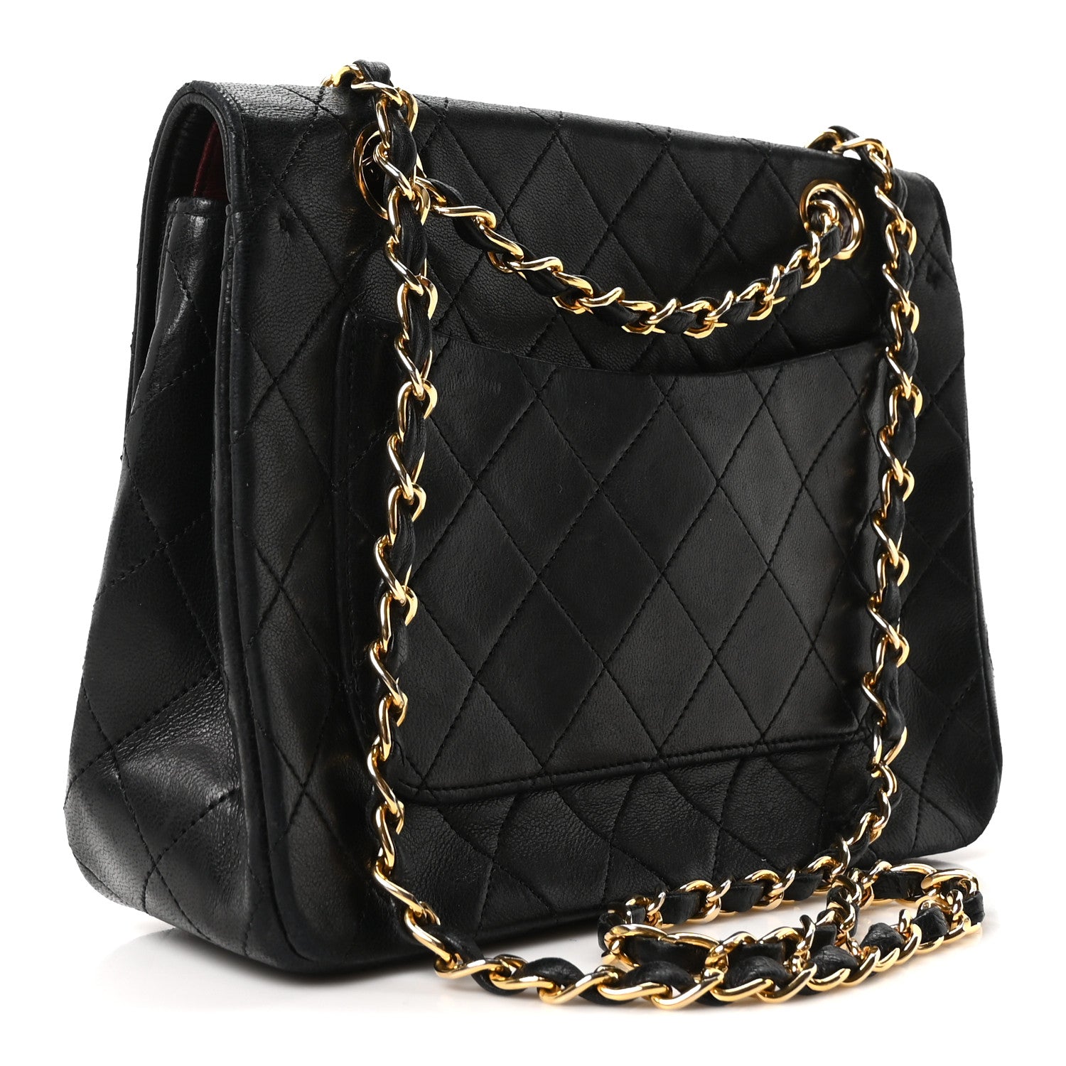Chanel Lambskin Quilted Small Single Flap Black 3 of 10