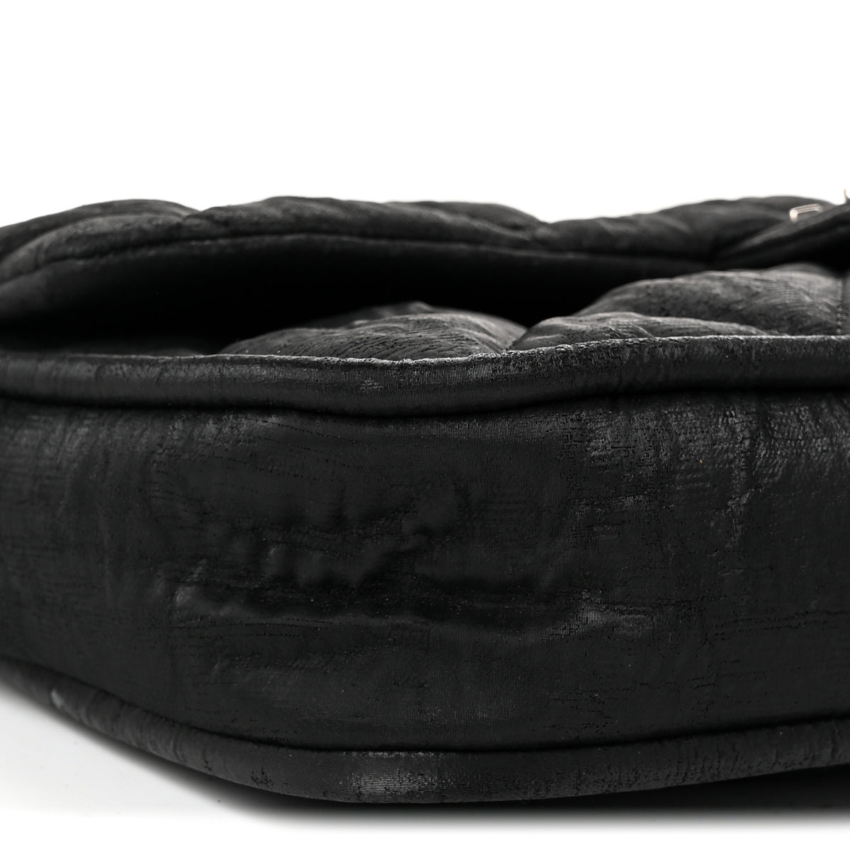 Chanel Coated Canvas Quilted Le Marais Flap Black 9 of 10