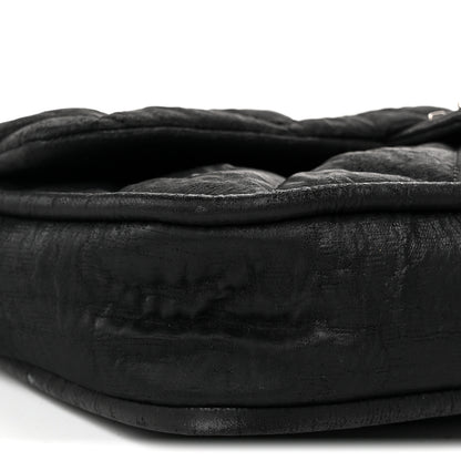 Chanel Coated Canvas Quilted Le Marais Flap Black 9 of 10