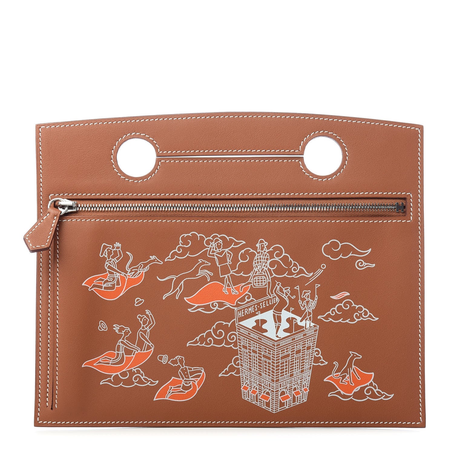 Hermes Swift L'Epopee d'Hermes Backpocket Pouch 30 Gold 1 of 6