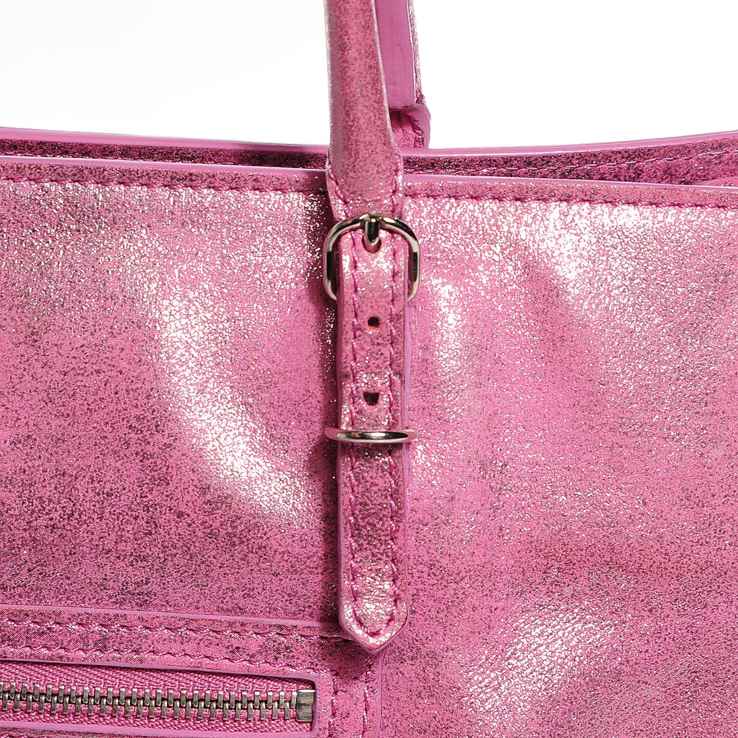 Balenciaga Metallic Calfskin Milkyway Papier A4 Tote Fuchsia 8 of 9
