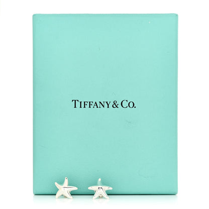 Tiffany Sterling Silver 12mm Elsa Peretti Starfish Earrings 6 of 6