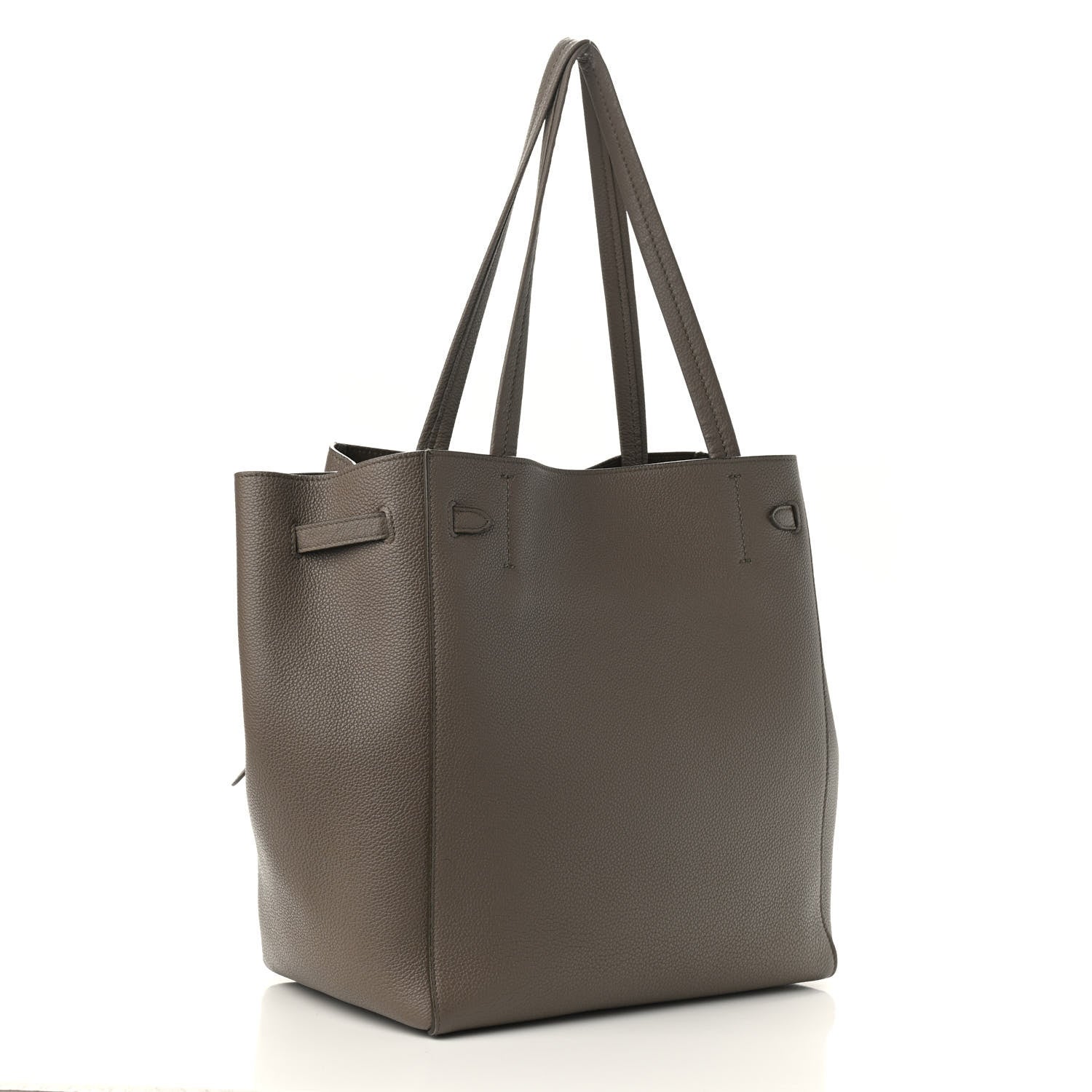 Celine Soft Grained Calfskin Small Belt Cabas Phantom Taupe 2 of 10