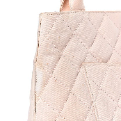 Chanel Canvas Quilted Medallion Tote Light Pink 17 of 27