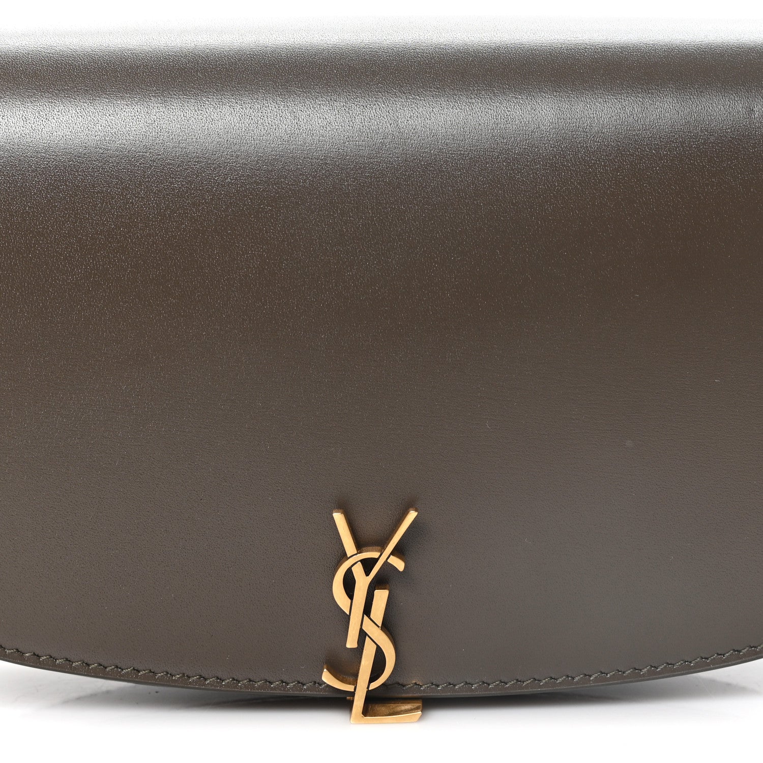 Saint Laurent Box Calfskin Mini Voltaire Shoulder Bag Deep Musk 9 of 11