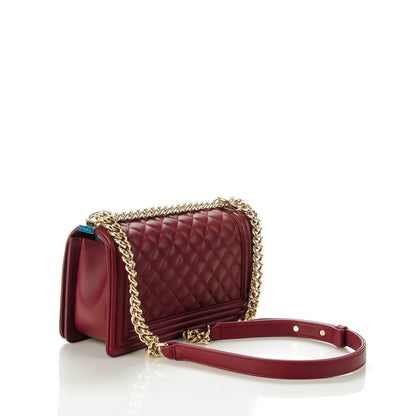 Chanel Lambskin Quilted Medium Boy Flap Red 3 of 7
