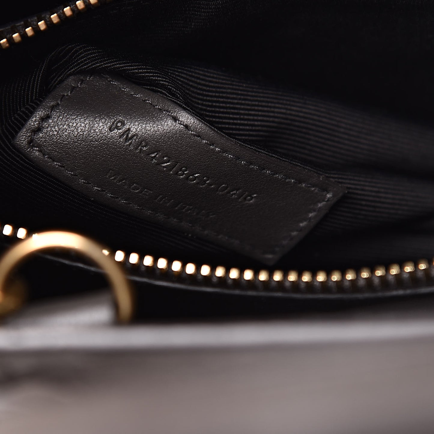 Crocodile Embossed Nubuck Baby Sac De Jour Dark Anthracite