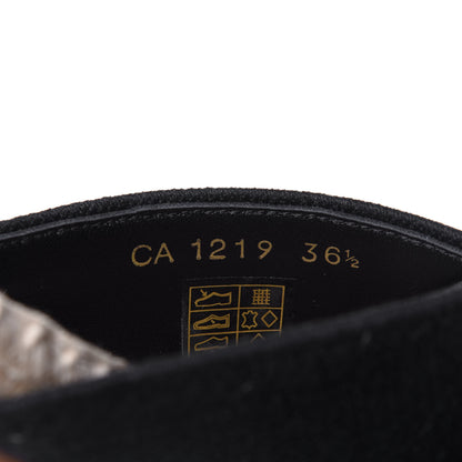 Christian Dior Canvas Embroidered Granville Espadrille Crisscross Flat Slide Sandals 36.5 Black 10 of 10