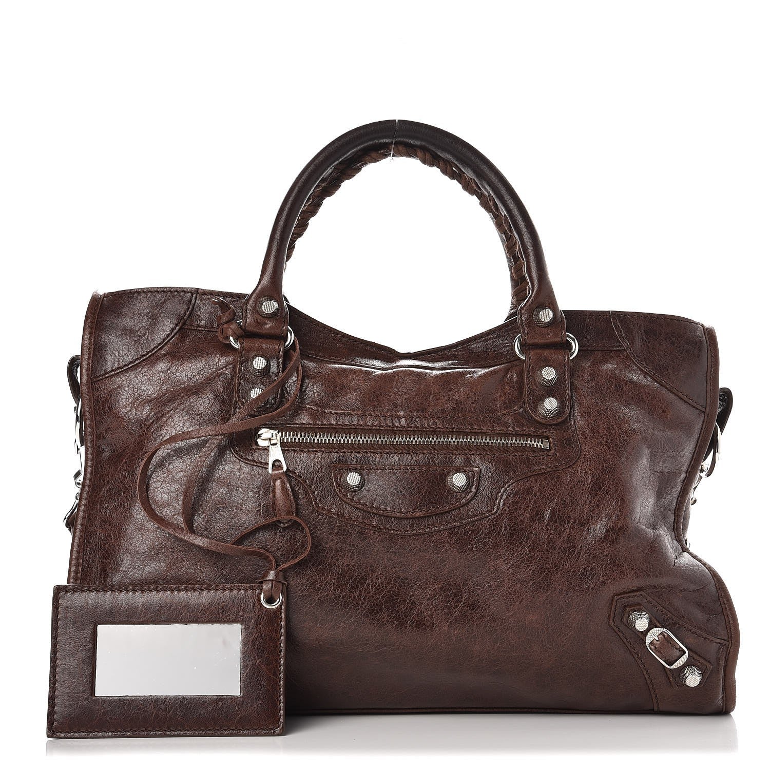 Balenciaga Agneau Giant 12 Silver Hardware City Cigare Fonce 1 of 10