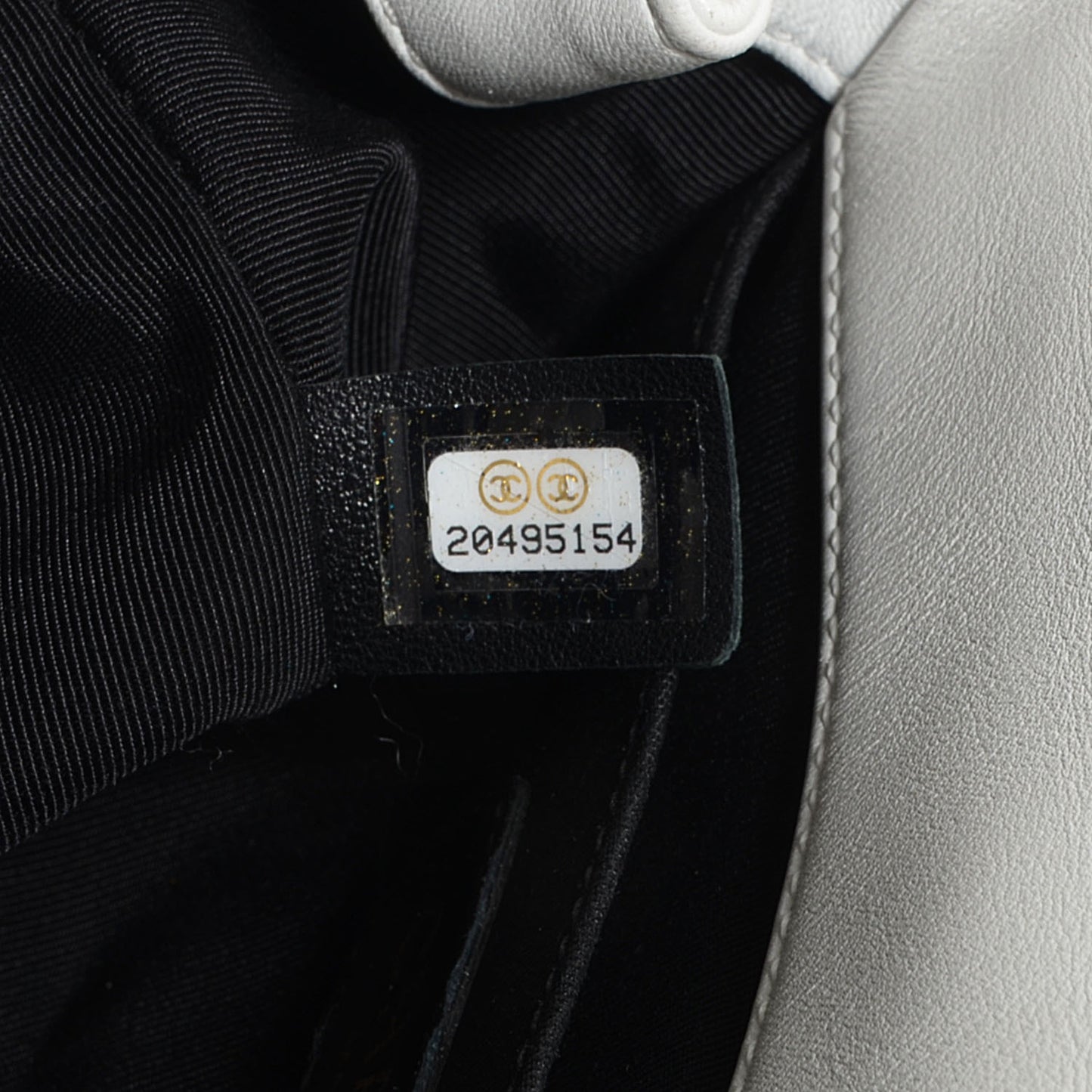 Calfskin Quilted Graphic Mini Flap Bag Black White