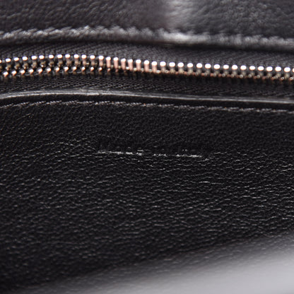 Celine Supple Calfskin Medium Bi-Color Edge Shoulder Bag Emerald 6 of 10