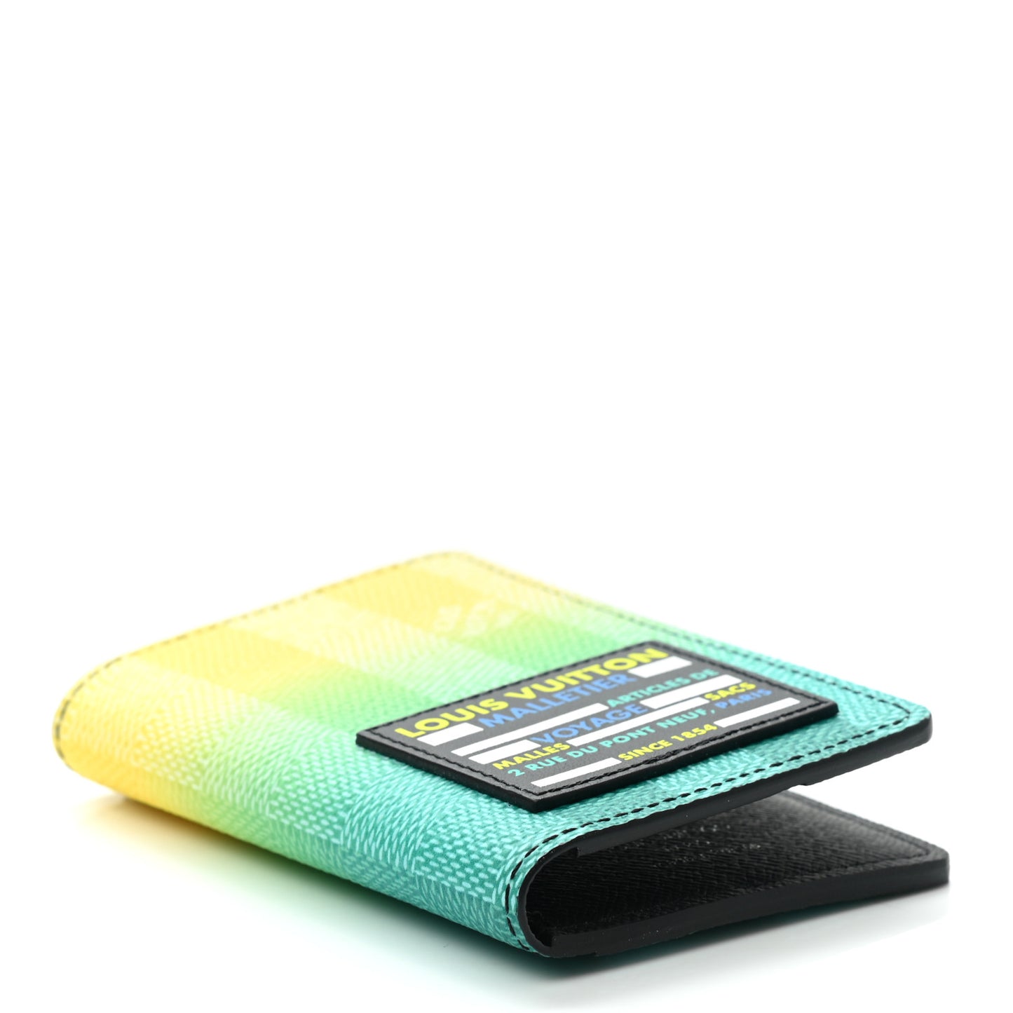 Damier Stripes Pocket Organizer Gradient Green