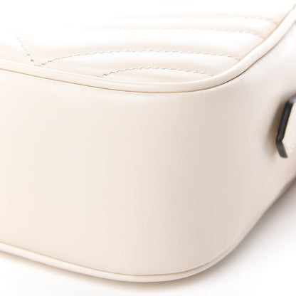 Gucci Calfskin Matelasse Small GG Marmont Chain Shoulder Bag White 10 of 10