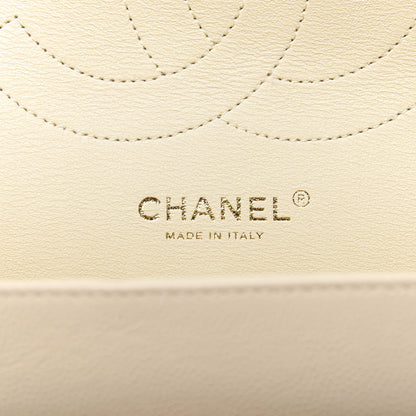 Chanel Caviar Quilted Jumbo Double Flap Beige Clair 7 of 9