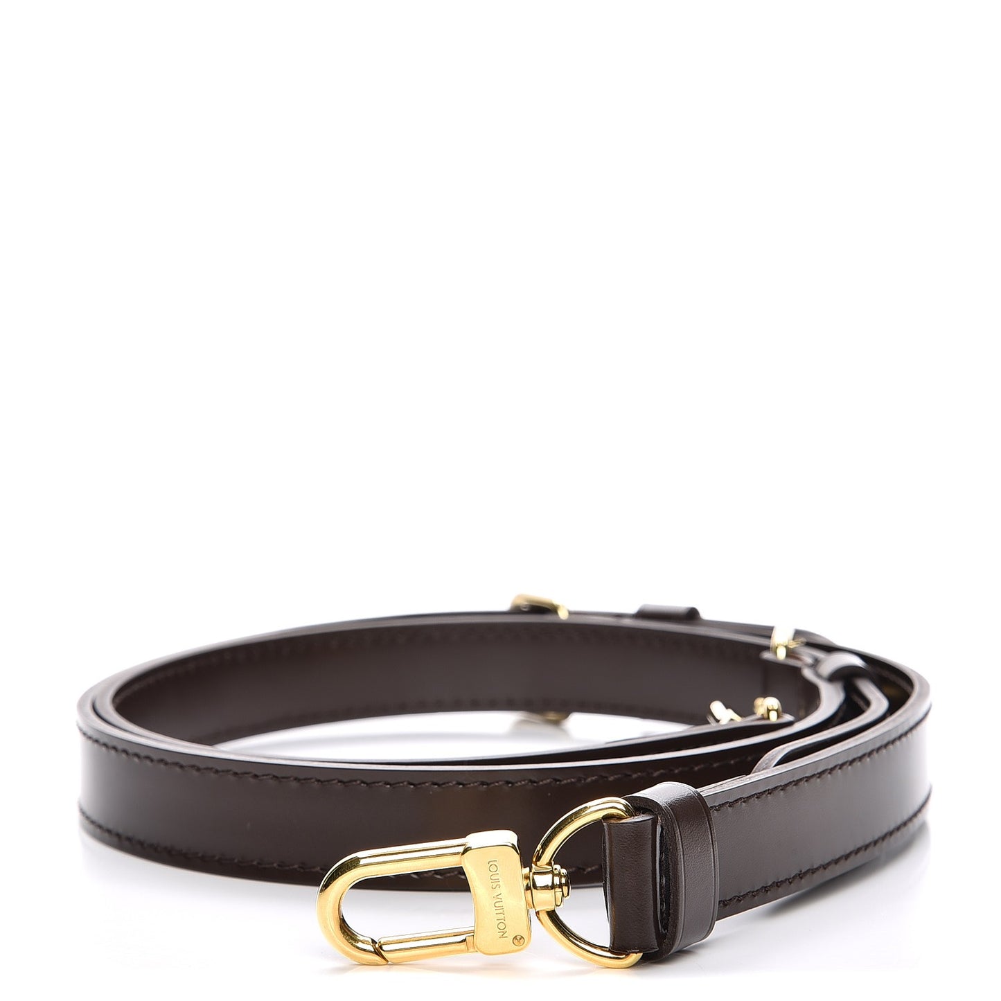 Calfskin Adjustable Speedy Bandouliere 40 Shoulder Strap Brown