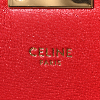 Celine Shiny Calfskin Medium C Bag Red 6 of 9