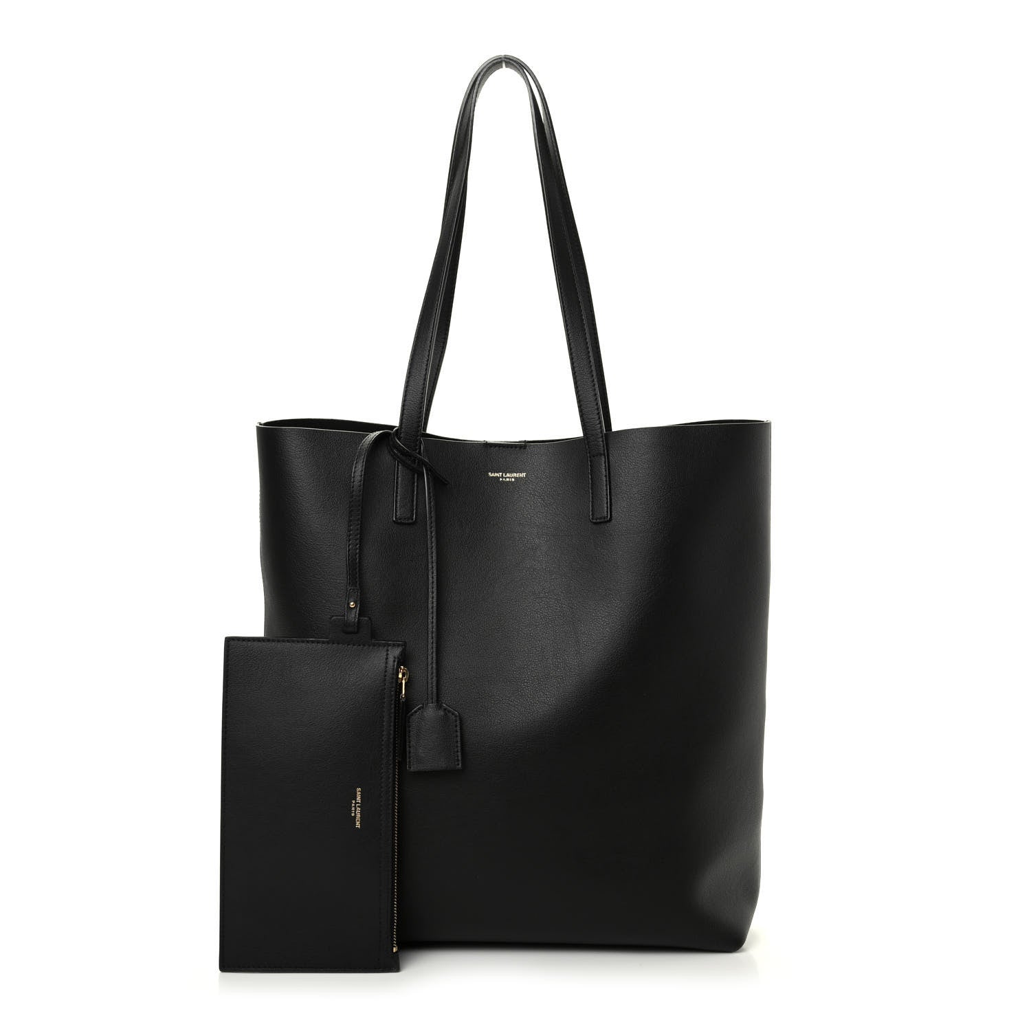 Saint Laurent Calfskin Medium Shopping Tote Black 1 of 9