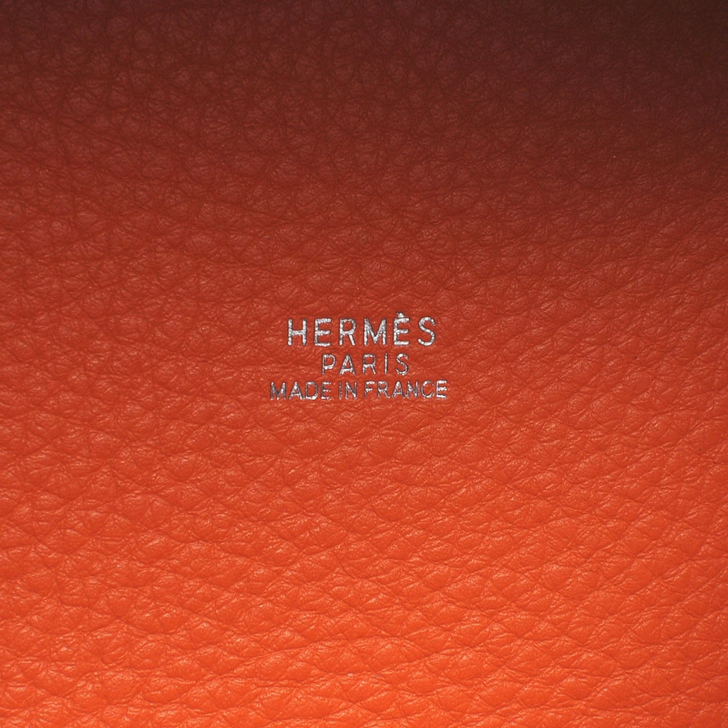 Hermes Taurillon Clemence Picotin PM Orange and Ebene 6 of 8