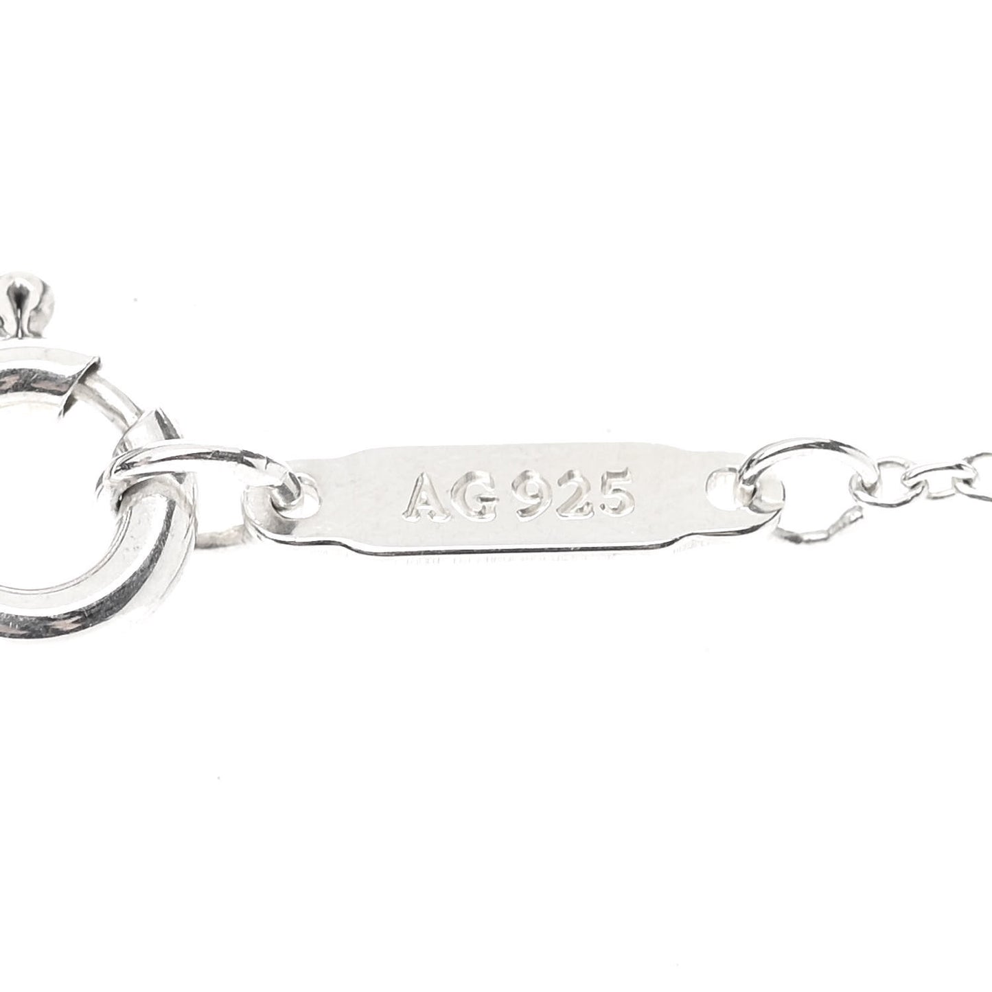 Sterling Silver Diamond 1837 Circle Lock Necklace