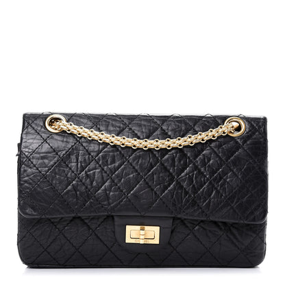 Chanel Aged Calfskin 50th Anniversary 2.55 Reissue 225 Flap Black 1 of 9