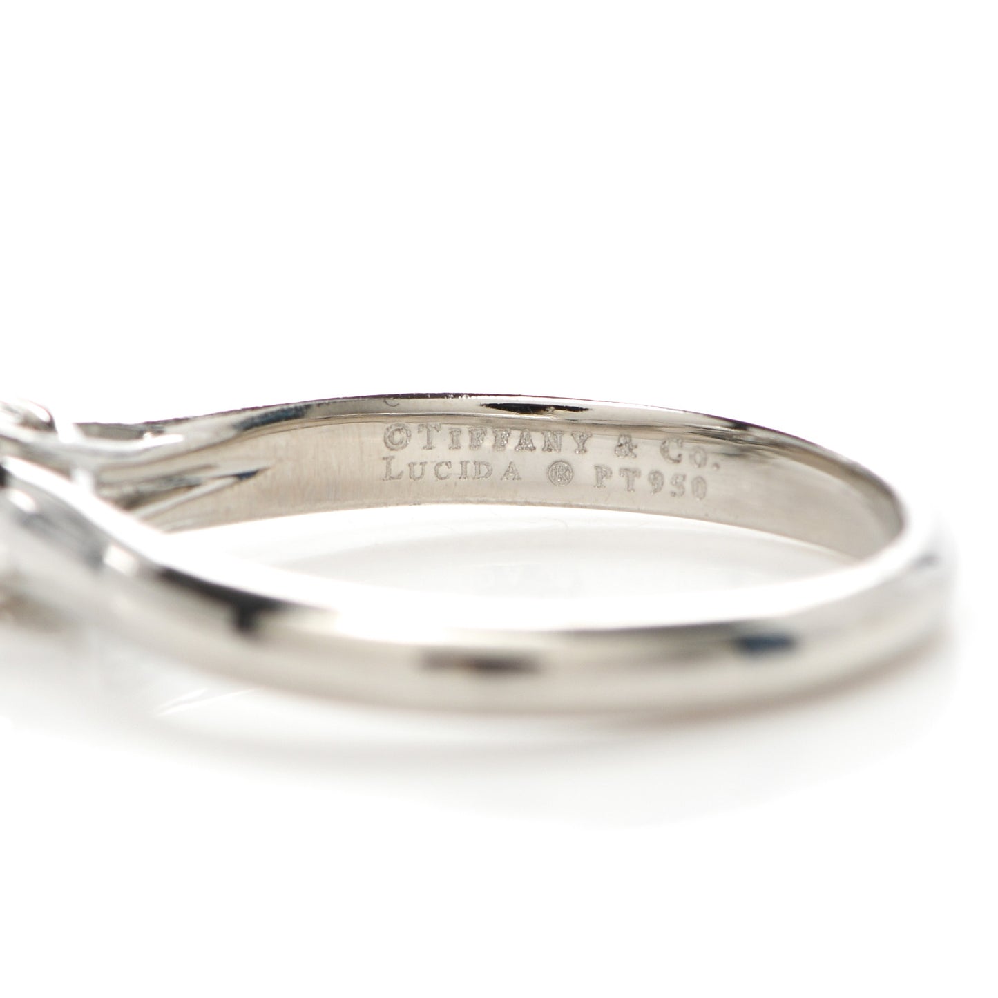 Platinum Diamond .31ct Solitaire Lucida Engagement Ring 52 6