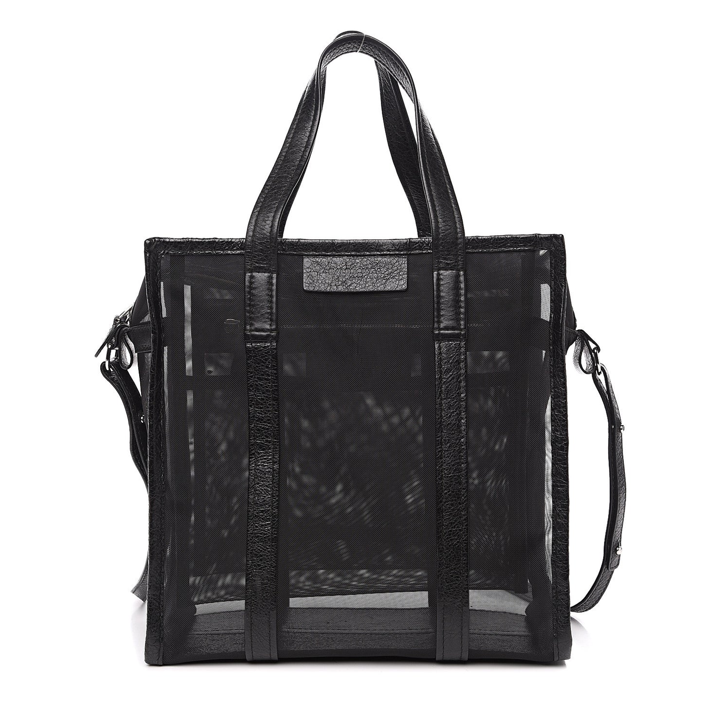 Mesh Small Bazar Shopper Tote Black
