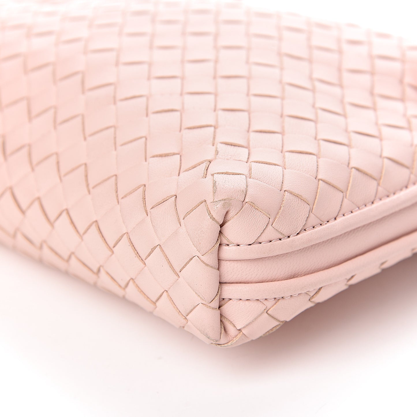 Nappa Intrecciato Nodini Crossbody Flamingo