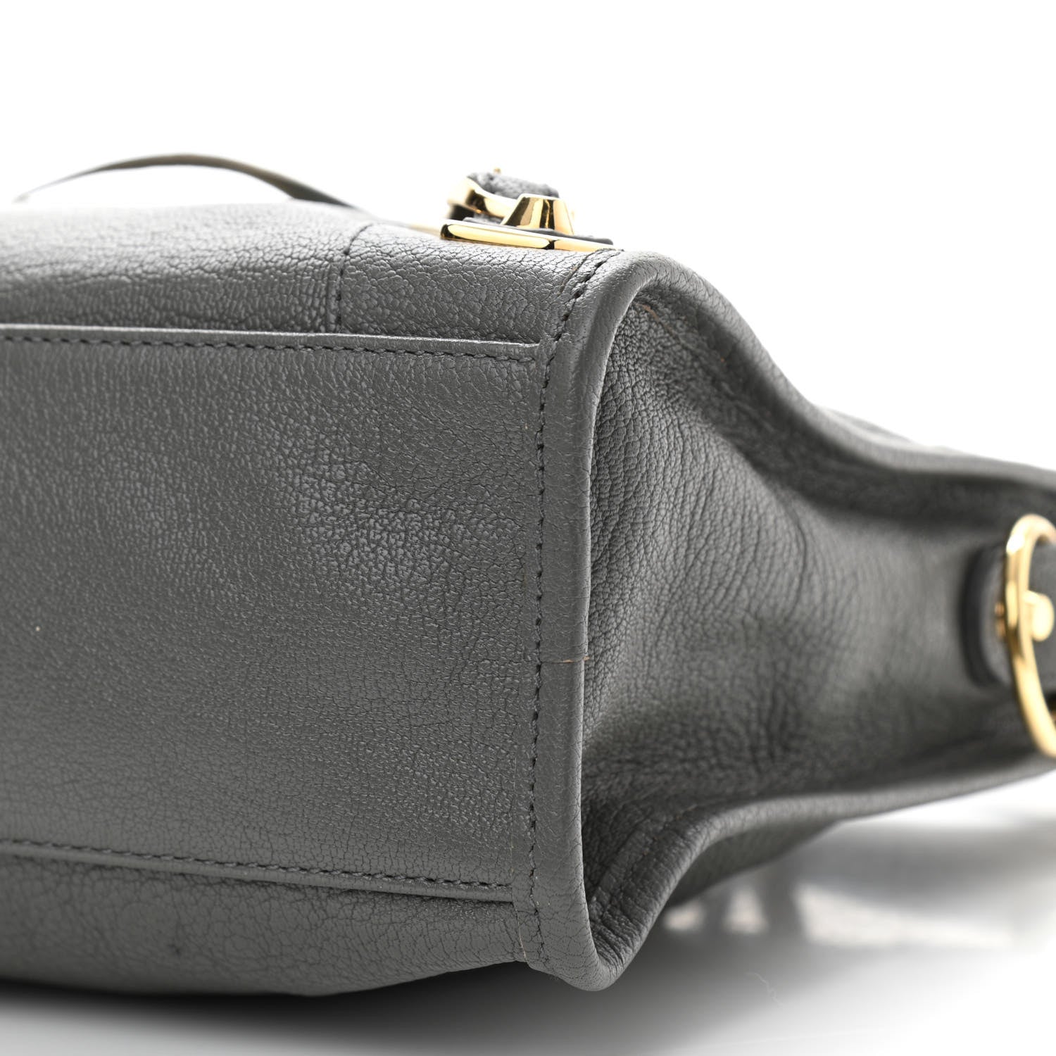 Balenciaga Chevre Gold Metallic Edge Hardware S City Gris Acier 7 of 11