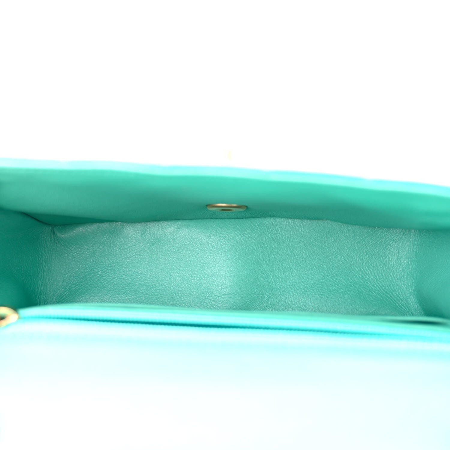 Chanel Lambskin Quilted Mini Rectangular Flap Green 5 of 12