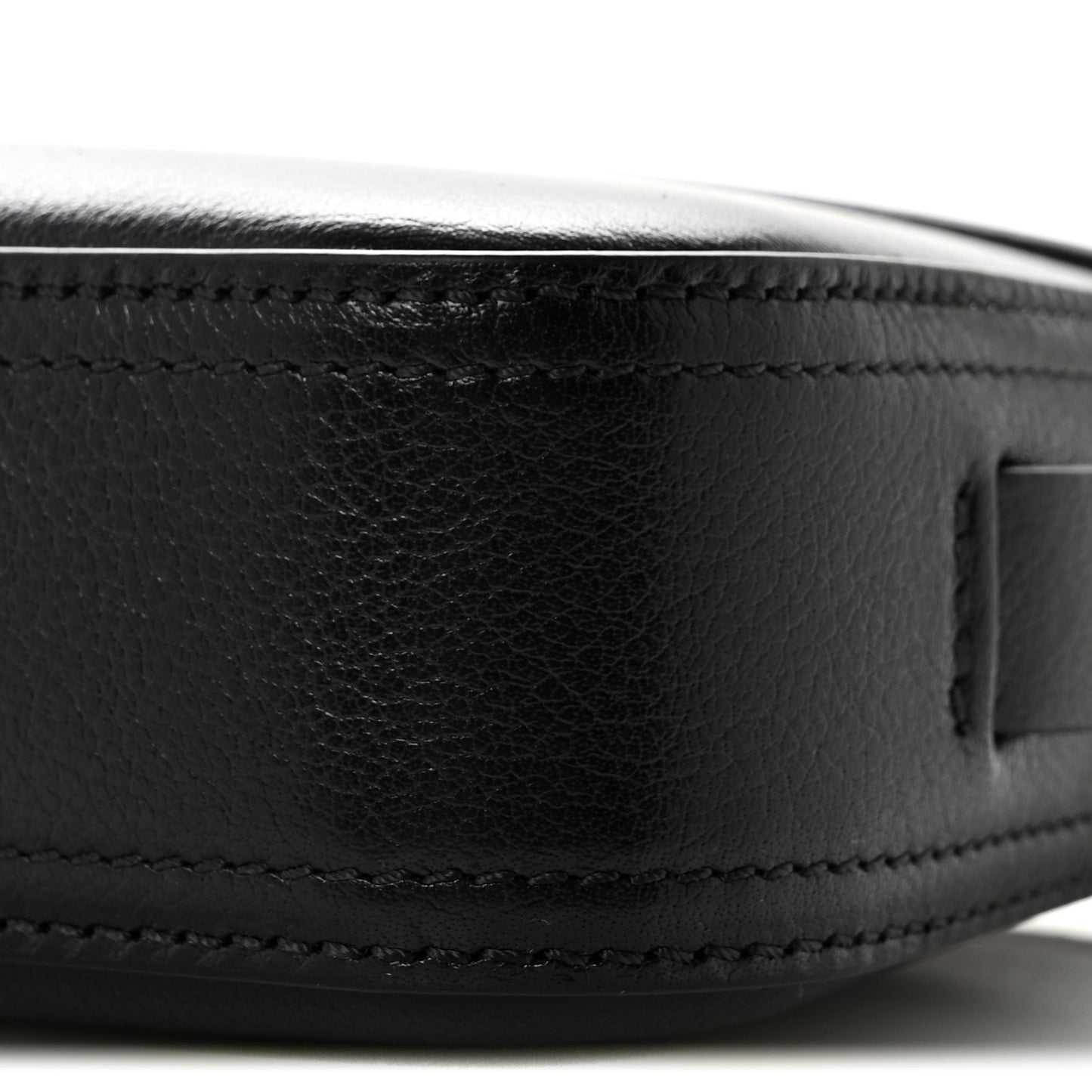 Calfskin Horse Medal Shoulder Bag Black
